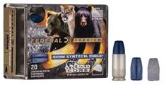 Federal P357SHC1 Premium  357Mag 180gr Solid Core Synthetic Flat Nose 20 Per Box/10 Case